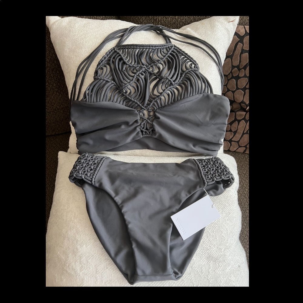 Mikoh 2pc ( New ) Army green/grey L bottom/EXL top fits like M/L
